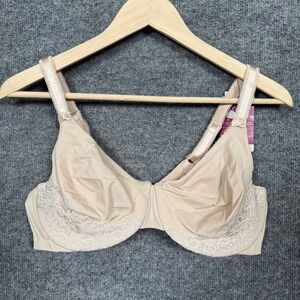 New Olga by Warners Size 10C Bra Nude Tan Gentle Lift Underwire Adjustable Strap